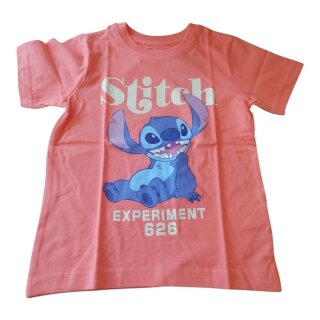 Kurzärmliges Disney T-Shirt für Jungen | "Stitch"- Logo | Blau oder Orange | 8 Orange,122