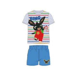 Kurzer Pyjama für Jungen "Bing der Hase " | Bing | grau-blau,104