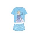 Kurzer Pyjama für Mädchen | Frozen, "Elsa" | Disney | Orange & Blau | Größen 92-128