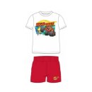 Kurzer Jungen-Pyjama "High Tire - Monstertruck"  | Nickelodeon | Grau-Blau & Weiß-Rot