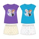 Kurzer Pyjama für Mädchen |  "Elsa & Anna" | Disney | Lila & Blau | Größen 104-134