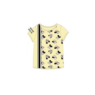 Minnie Mouse Kurzarm-Shirt für Mädchen | weiß & gelb | gelb,164