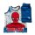 Kurzer Jungen-Pyjama "Spiderman"  |  wei&szlig;-hellblau,128