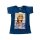 Kurz&auml;rmeliges T-Shirt f&uuml;r M&auml;dchen Barbie-Print | blau oder gelb | blau,116