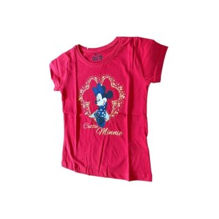 MinnieMouse-Kurzarm-Shirt für Mädchen |  Rot oder Weiß | rot,116