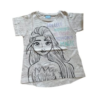Elsa-Kurzarm-Shirt für Mädchen |  Gelb oder Grau | grau,104
