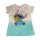 Stitch-Kurzarm-Shirt für Mädchen | Weiß-Rosa oder Weiß-Türkis | weiß-türkis,128