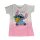 Stitch-Kurzarm-Shirt f&uuml;r M&auml;dchen | Wei&szlig;-Rosa oder Wei&szlig;-T&uuml;rkis | wei&szlig;-rosa,98