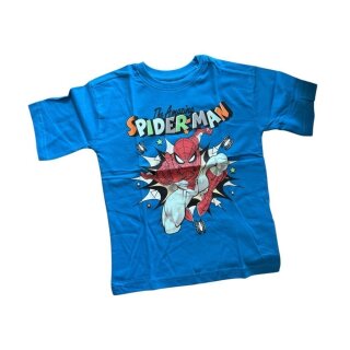 Kurzärmliges T-Shirt für Jungen | "Spiderman" | Blau oder Orange | Blau,110