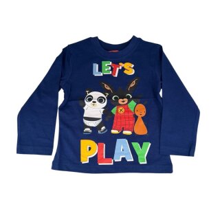 Langärmeliges Shirt für Jungen | Bing "Let´s Play" | Grau oder Blau |   blau,116