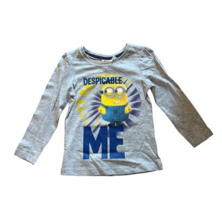 Minion-Shirt für Mädchen | langarm | Grau |  grau,98