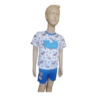 PAW Patrol "One Team" Kurzer Jungen-Pyjama | weiß-blau,98