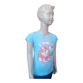 PAW Patrol Kurzarm- Shirt für Mädchen | Skye & Everest | Blau,116