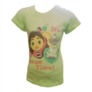 Gabby’s Dollhouse T-Shirt Mädchen | "Its Meow Time" |  grün,110