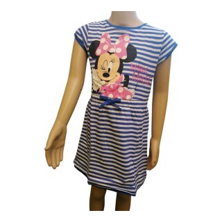Minnie Mouse Kleid, Blau-Weiß gestreift 92 / 2A