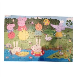60 Teile- Puzzel | Peppa Pig - Urlaubsspaß |33x22 cm
