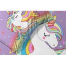 Baby Bettwäsche mit verträumten Einhorn 100x135cm