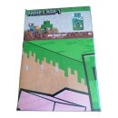 Minecraft Bettwäsche „Jungle Explore“ 140x200 + 70x90 | 100 % Baumwolle | Druckknopf