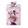 Disney Minnie Mouse Bettwäsche „Happy Day“ 160x200 + 70x80 | 100 % Baumwolle | Reißverschluss | Rosa