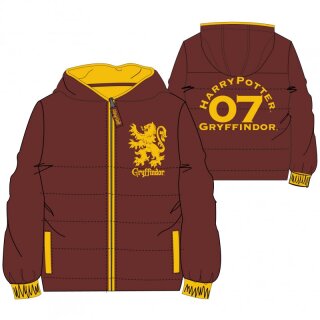 Kinder-Winterjacke „Harry Potter – Gryffindor“ | Kapuze, 2 Taschen, wasser- & windabweisend, 110