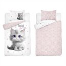 Kinder-Bettwäsche „Katze – Sweet...