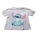 Mädchen Kurz-Pyjama mit T-Shirt & Shorts, Stitch „I’m sweet“, Grau/Blau oder Rosa/Pink, Gr. 92–128