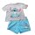 Mädchen Kurz-Pyjama mit T-Shirt & Shorts, Stitch „I’m sweet“, Grau/Blau,116