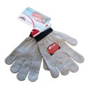 Kinder Strick-Handschuhe Lightning McQueen, grau, OneSize ca. 4–8 Jahre