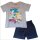 Jungen Pyjama Sonic & Tails „Game Over“ | Kurz |  grau-dunkelblau,110